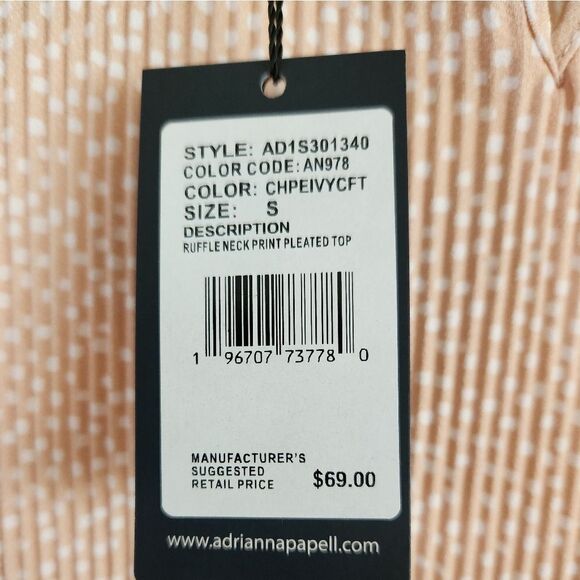 Adrianna Papell Elegant Ruffle Blouse - Picture 5 of 12